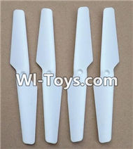 MJX X402 X402H Spare Parts-12 Propellers,Main rotor blades(4pcs)-White,MJX X402H X402 RC Quadcopter Drone Spare Parts Replacement Accessories